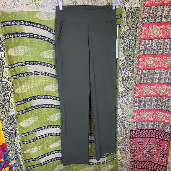 NWT Kira Grace Forest Green Nina Straight Leg Pant Size Medium - Picture 7 of 15